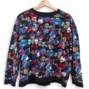 Vintage 90s Carole Little Sport Ski Crewneck Sweatshirt – Size Small